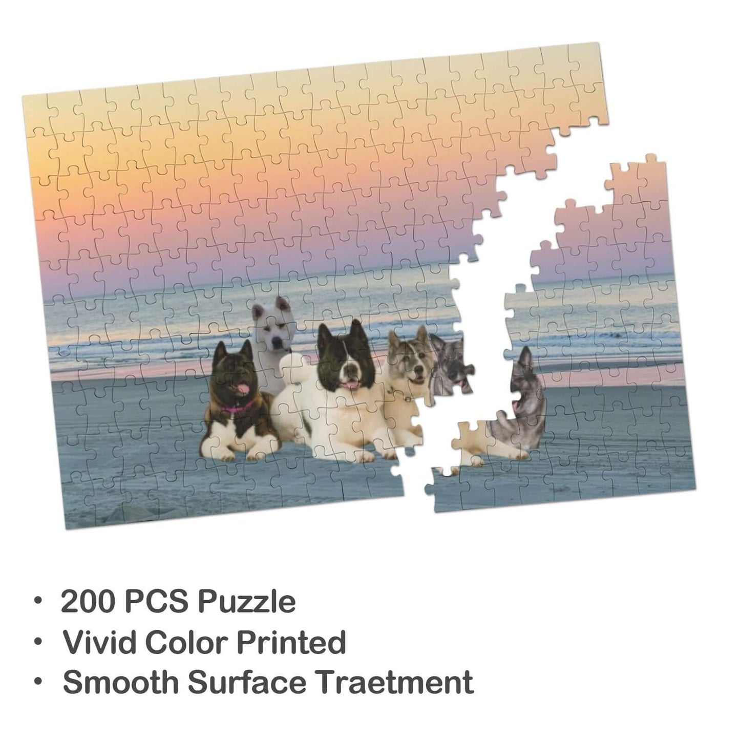 Custom 200-Piece Wooden Jigsaw Puzzles