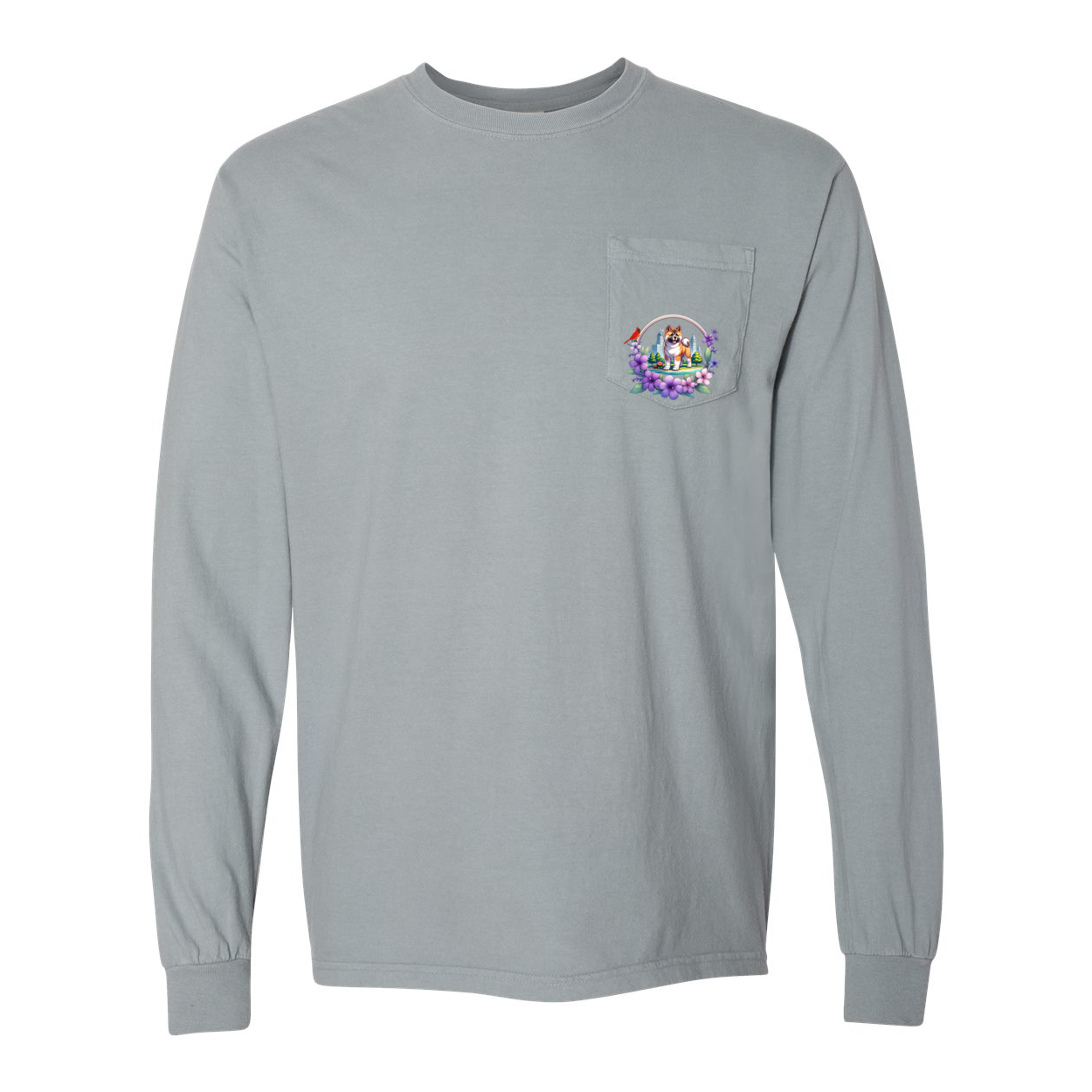 IL Akita Long Sleeve Pocket T-Shirt