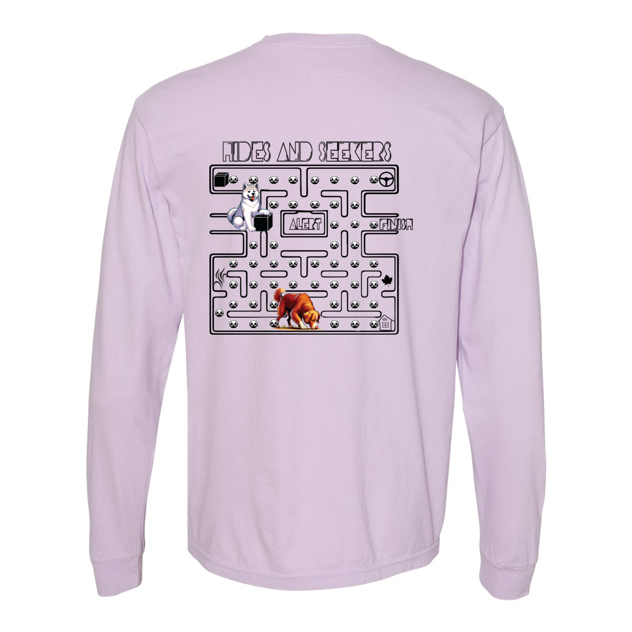 River Maze Scent Garment Dyed Heavyweight Ringspun Long Sleeve T-Shirt