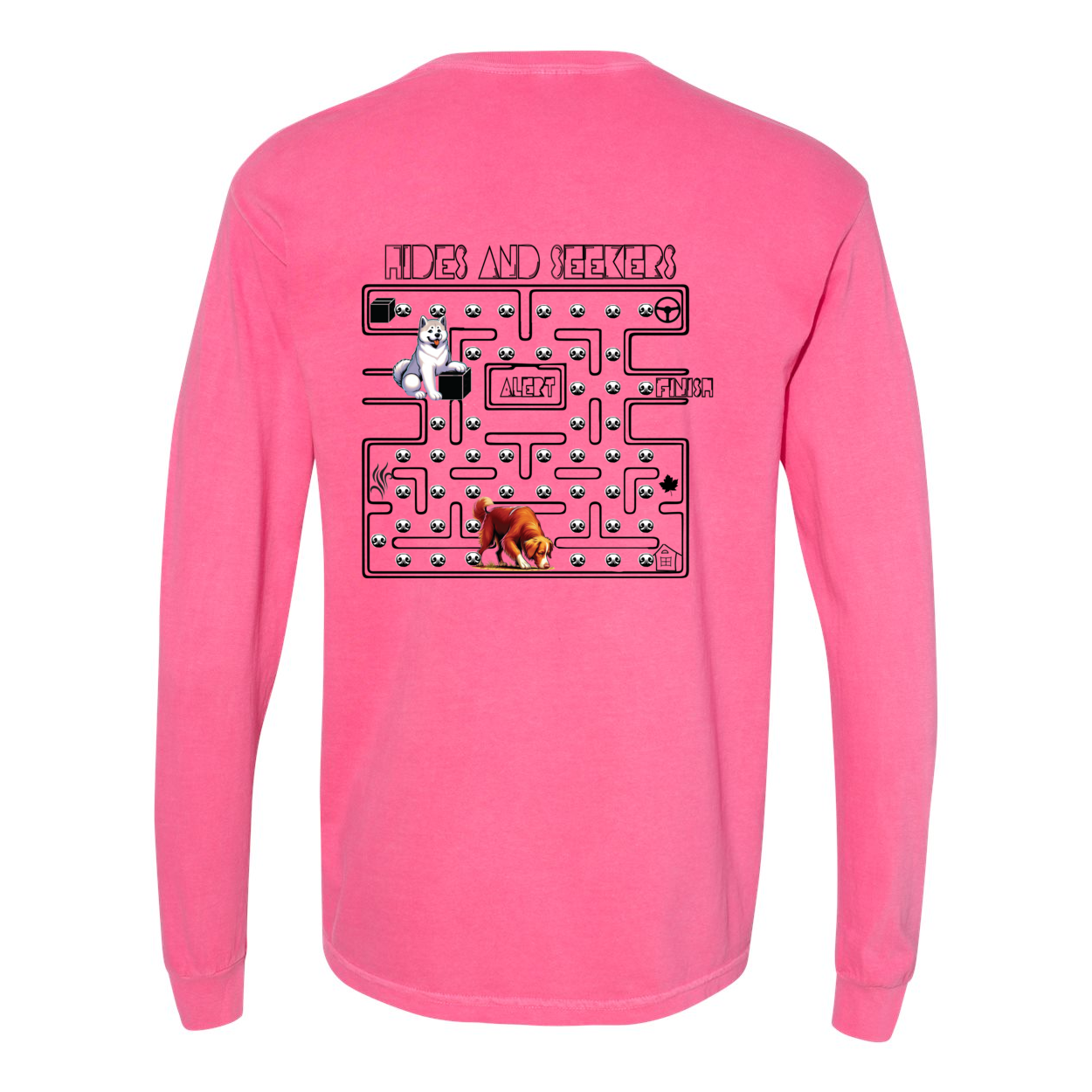 River Maze Scent Garment Dyed Heavyweight Ringspun Long Sleeve T-Shirt
