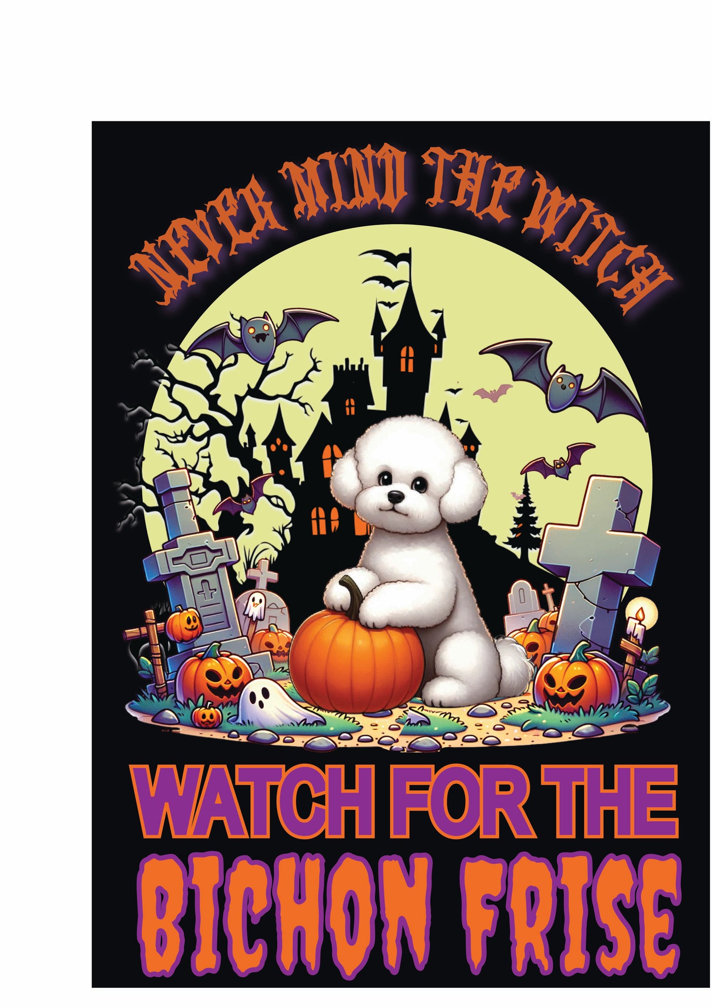 Halloween Non-Sporting Breed Garden Flags