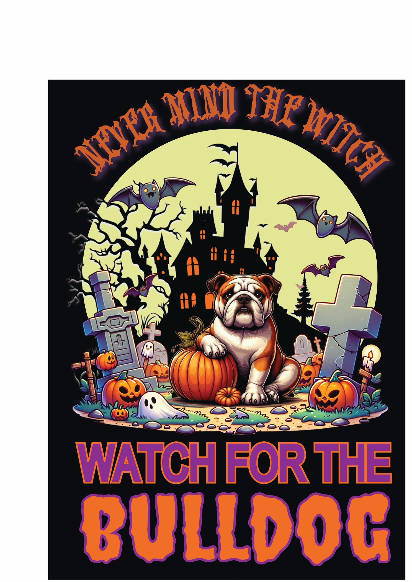 Halloween Non-Sporting Breed Garden Flags