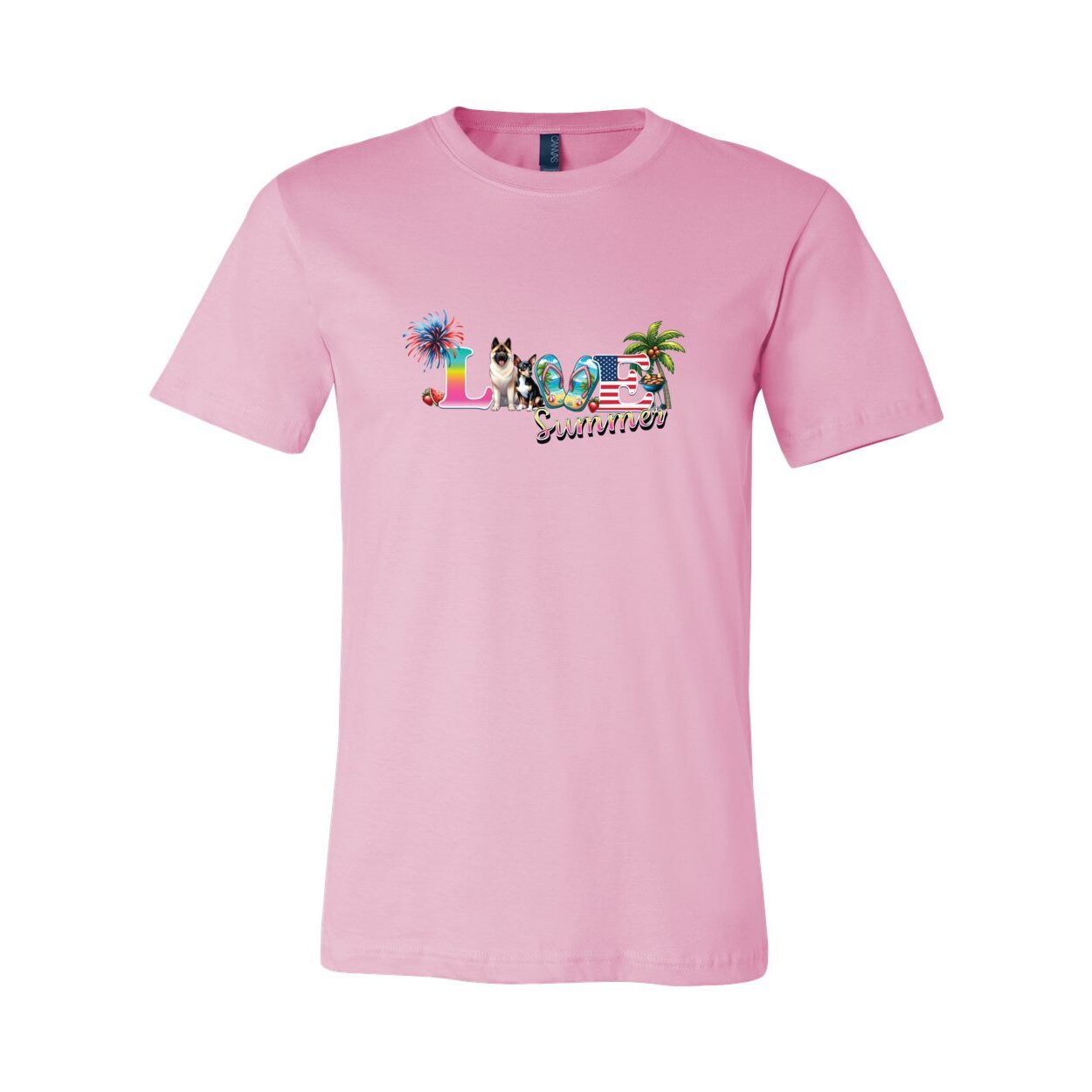 Summer Akita Rat T Unisex Short Sleeve Jersey Tee