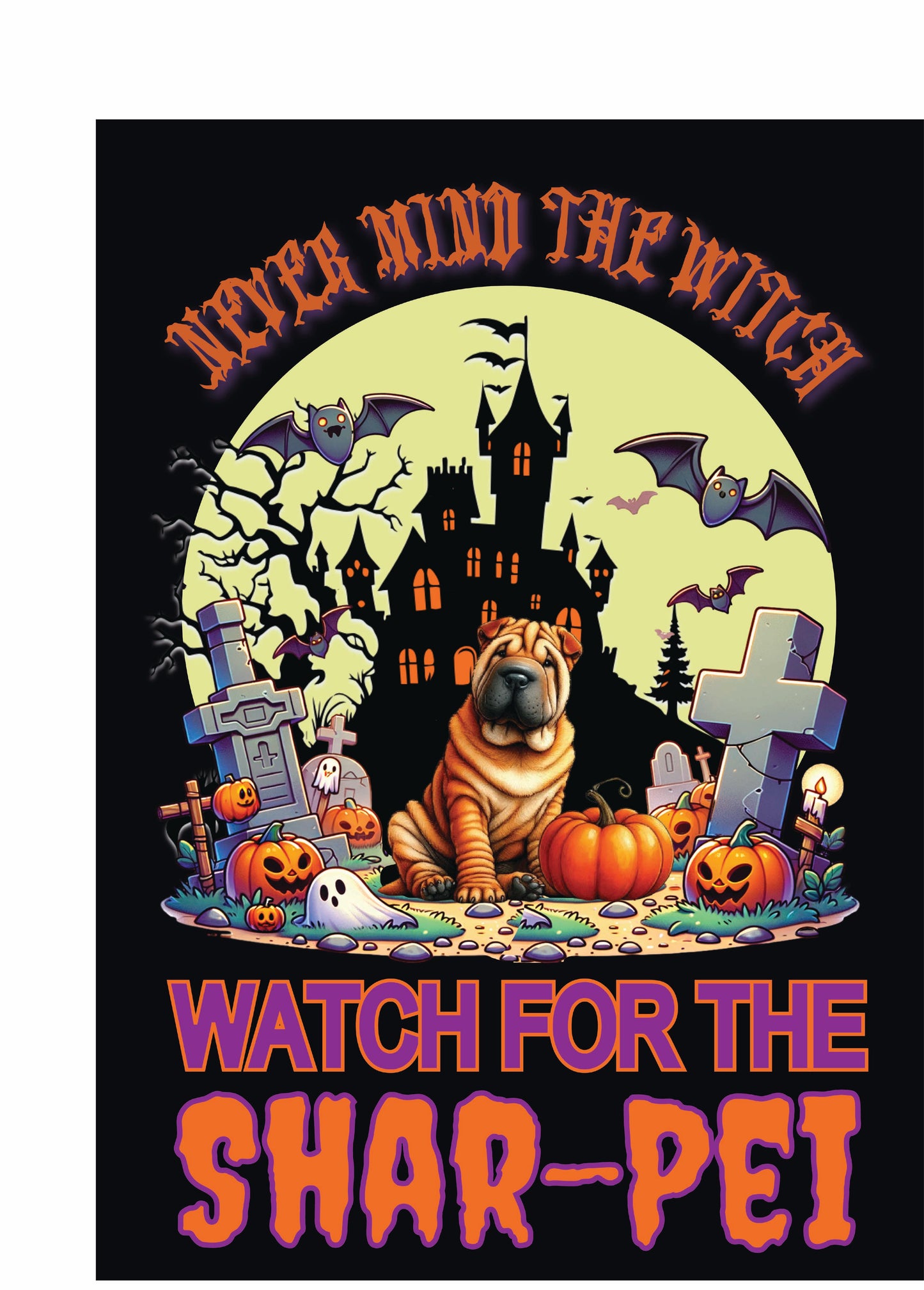 Halloween Non-Sporting Breed Garden Flags
