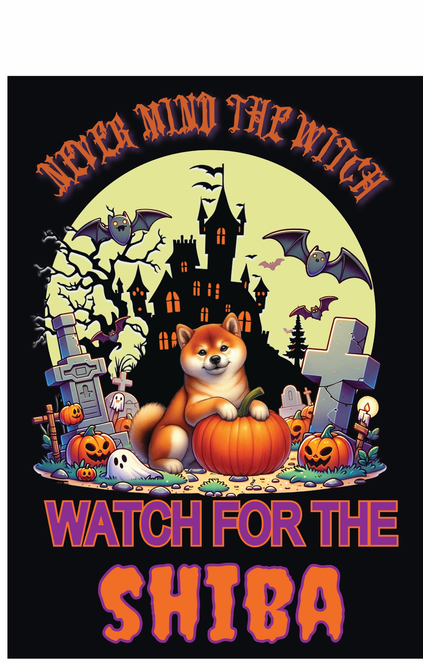 Halloween Non-Sporting Breed Garden Flags