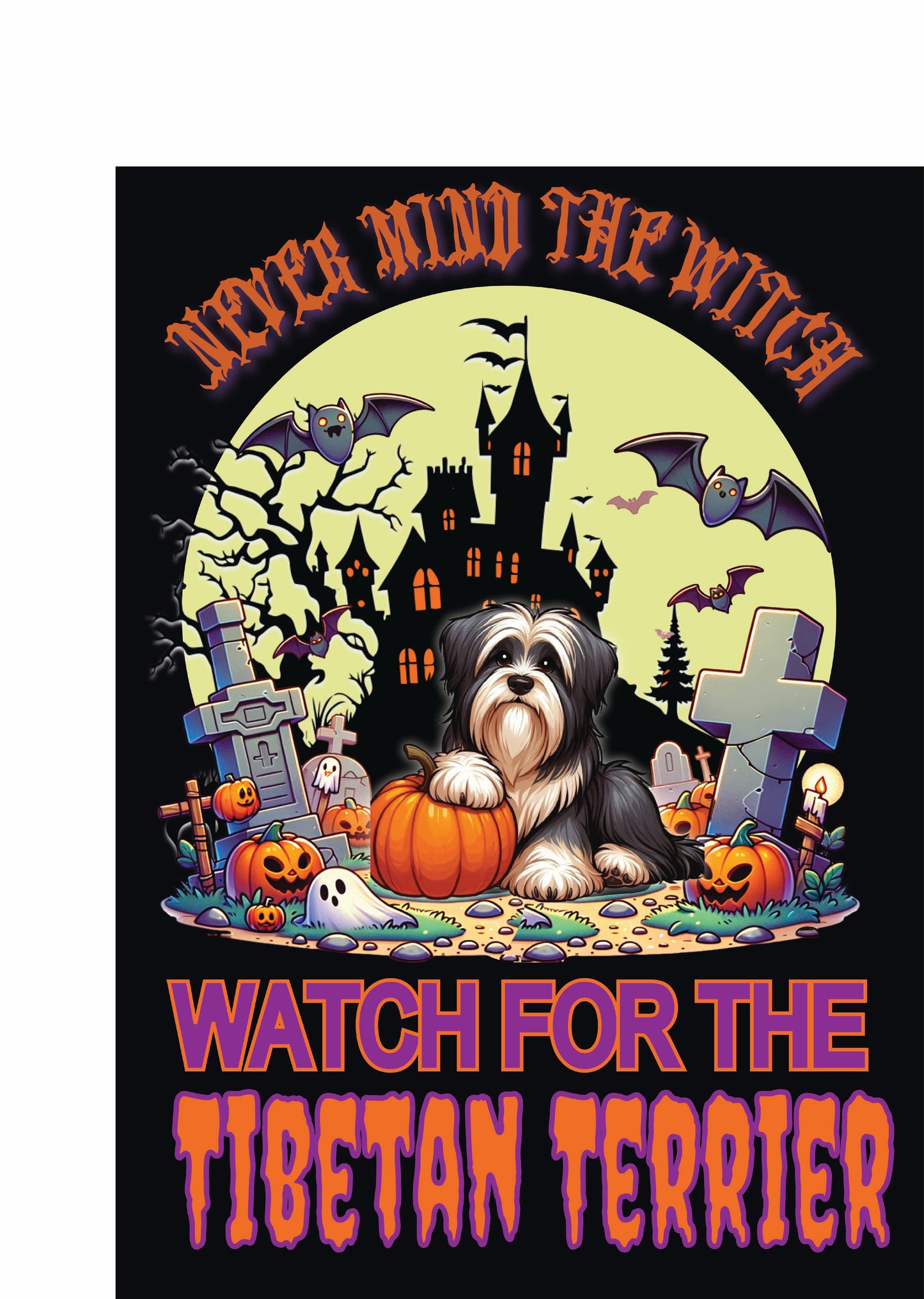 Halloween Non-Sporting Breed Garden Flags