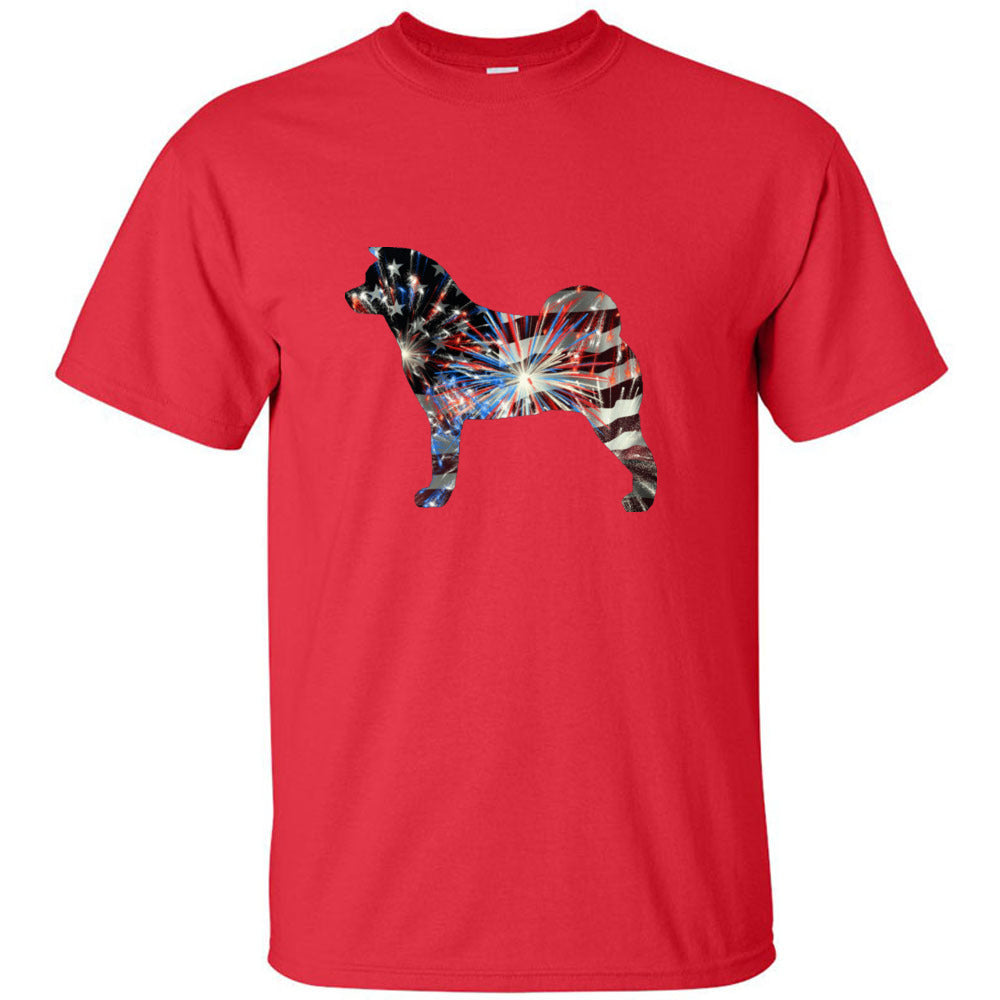 Patriotic Akita Gildan Unixsex Ultra Cotton T-Shirt - WagALotBowWow