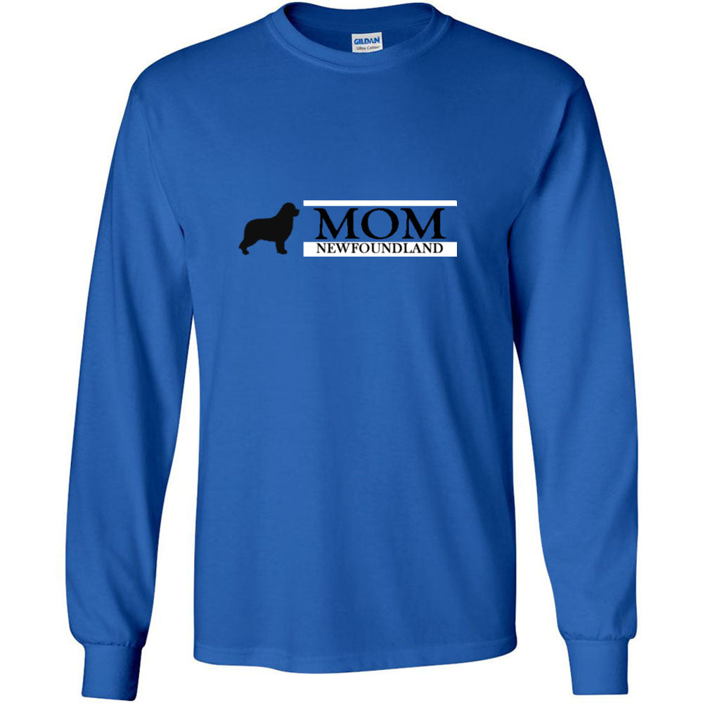 Newfoundland Mom Black Unisex Ultra Cotton Long Sleeve T-Shirt - WagALotBowWow