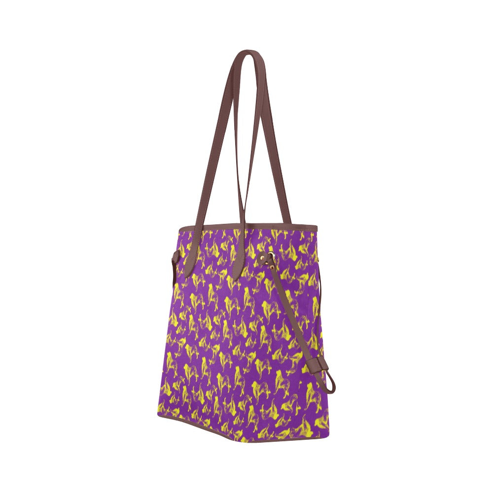 Leo_BOB_clovercanvastote Clover Canvas Tote Bag (Model 1661) - WagALotBowWow