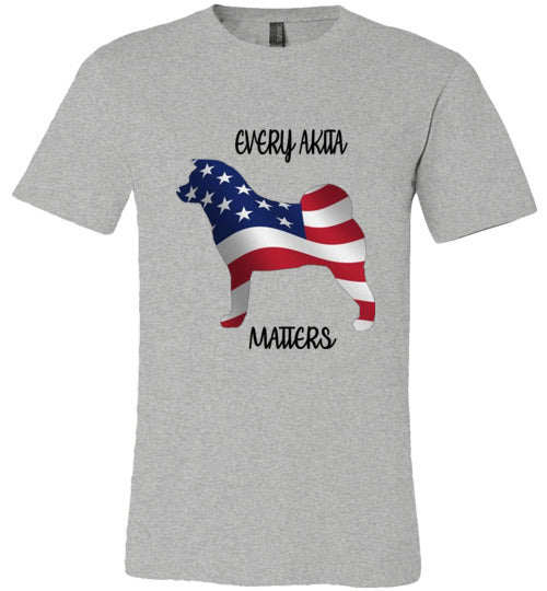 Youth Every Akita Matters Short Sleeve Shirt - WagALotBowWow