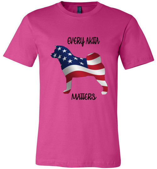 Youth Every Akita Matters Short Sleeve Shirt - WagALotBowWow