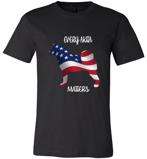 Every Akita Matters Gildan Short-Sleeve T-Shirt Dark - WagALotBowWow
