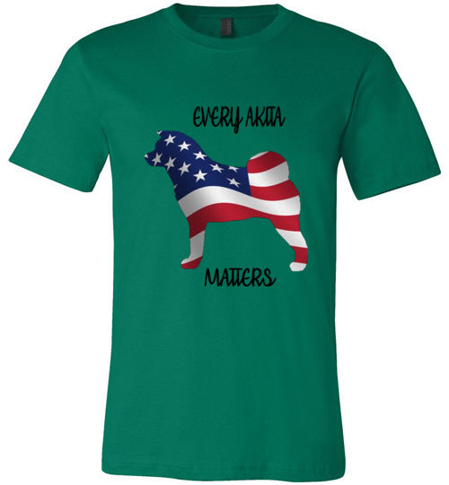 Youth Every Akita Matters Short Sleeve Shirt - WagALotBowWow