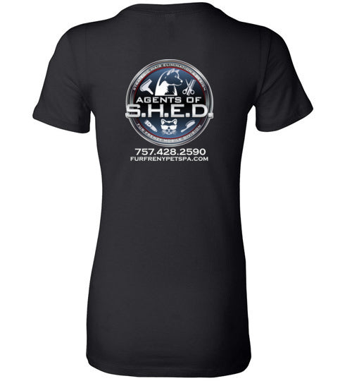 Kira SHED front and back logo with phone - WagALotBowWow