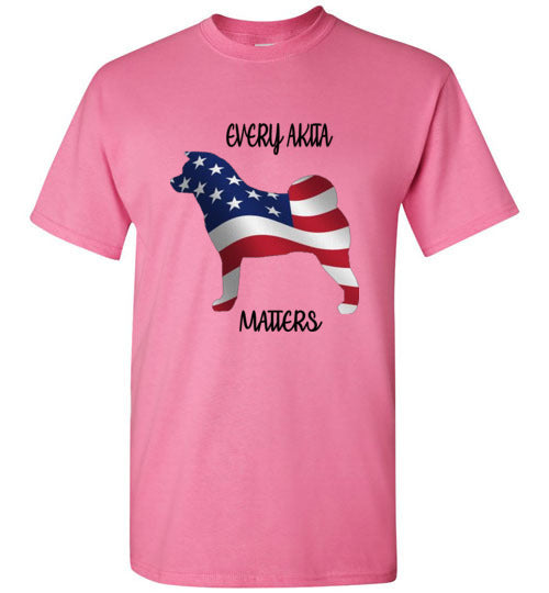 Youth Every Akita Matters Short Sleeve Shirt - WagALotBowWow
