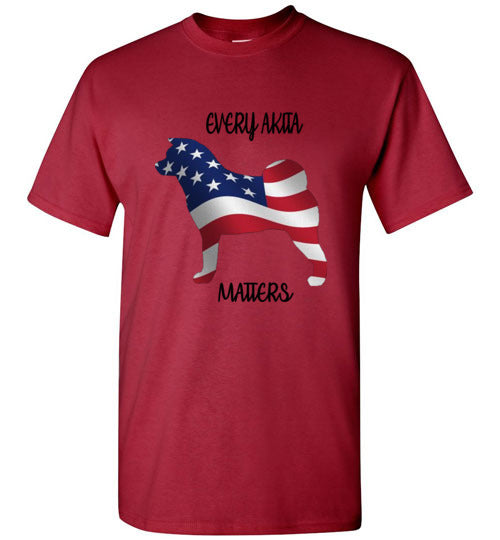 Youth Every Akita Matters Short Sleeve Shirt - WagALotBowWow