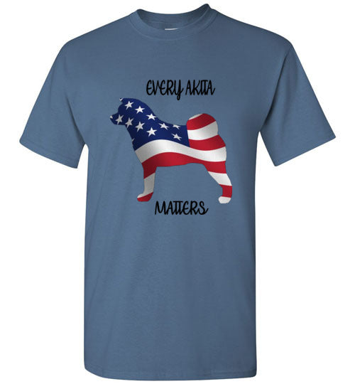 Youth Every Akita Matters Short Sleeve Shirt - WagALotBowWow