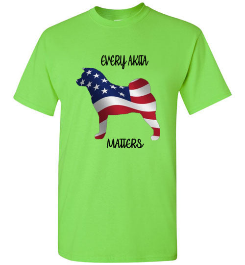 Youth Every Akita Matters Short Sleeve Shirt - WagALotBowWow