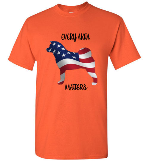 Youth Every Akita Matters Short Sleeve Shirt - WagALotBowWow