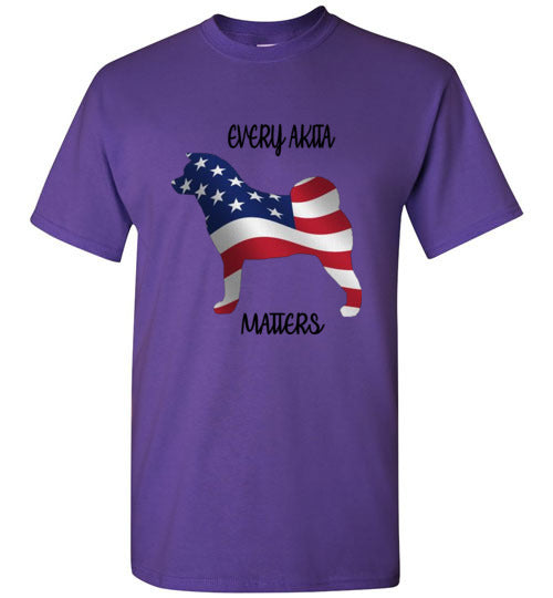 Youth Every Akita Matters Short Sleeve Shirt - WagALotBowWow