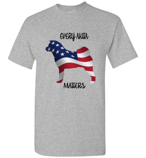 Youth Every Akita Matters Short Sleeve Shirt - WagALotBowWow
