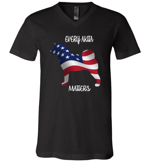Every Akita Matters Gildan Short-Sleeve T-Shirt Dark - WagALotBowWow