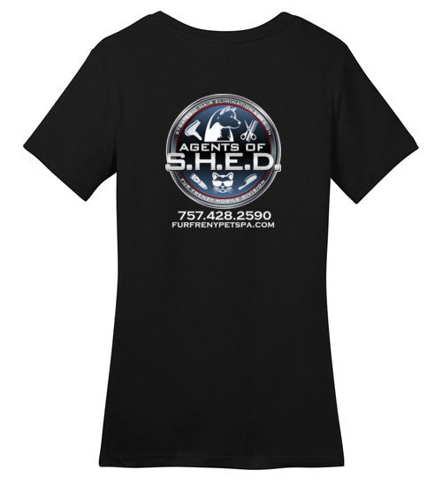Kira SHED front and back logo with phone - WagALotBowWow