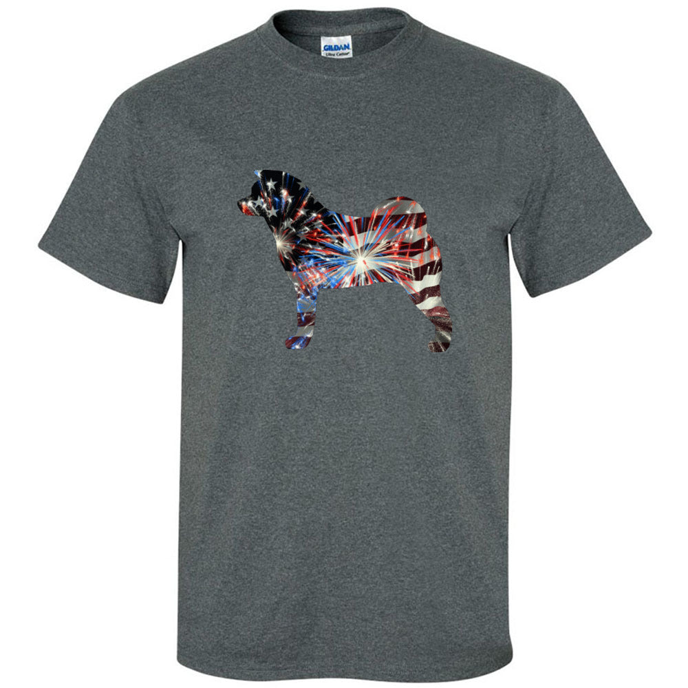 Patriotic Akita Gildan Unixsex Ultra Cotton T-Shirt - WagALotBowWow