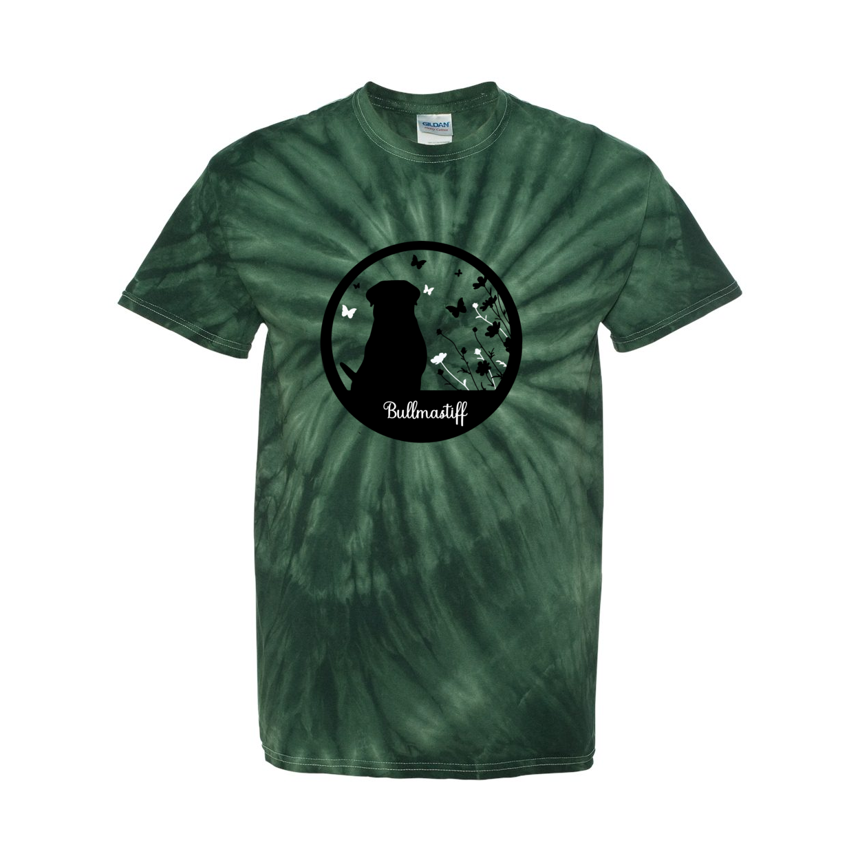 Bullmastiff Flowers Pinwheel SS S,M,L,XL