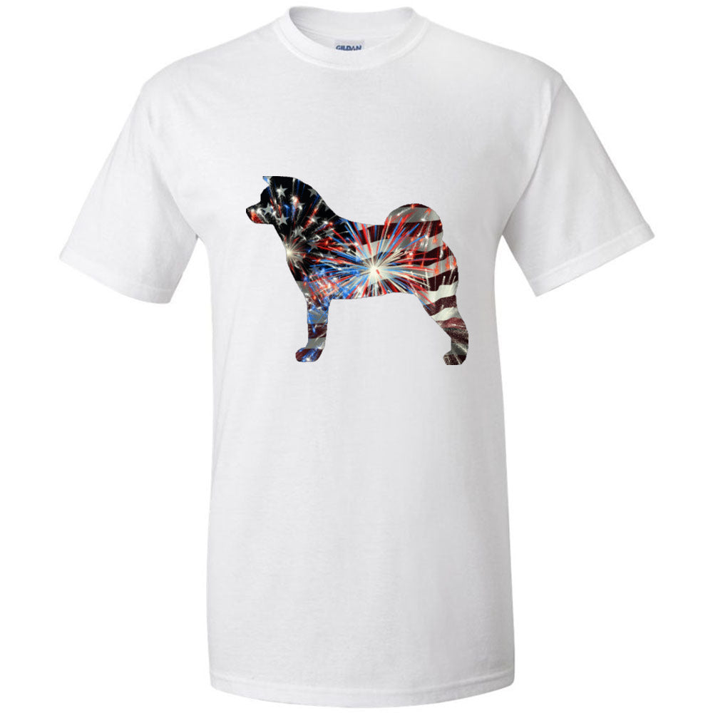 Patriotic Akita Gildan Unixsex Ultra Cotton T-Shirt - WagALotBowWow