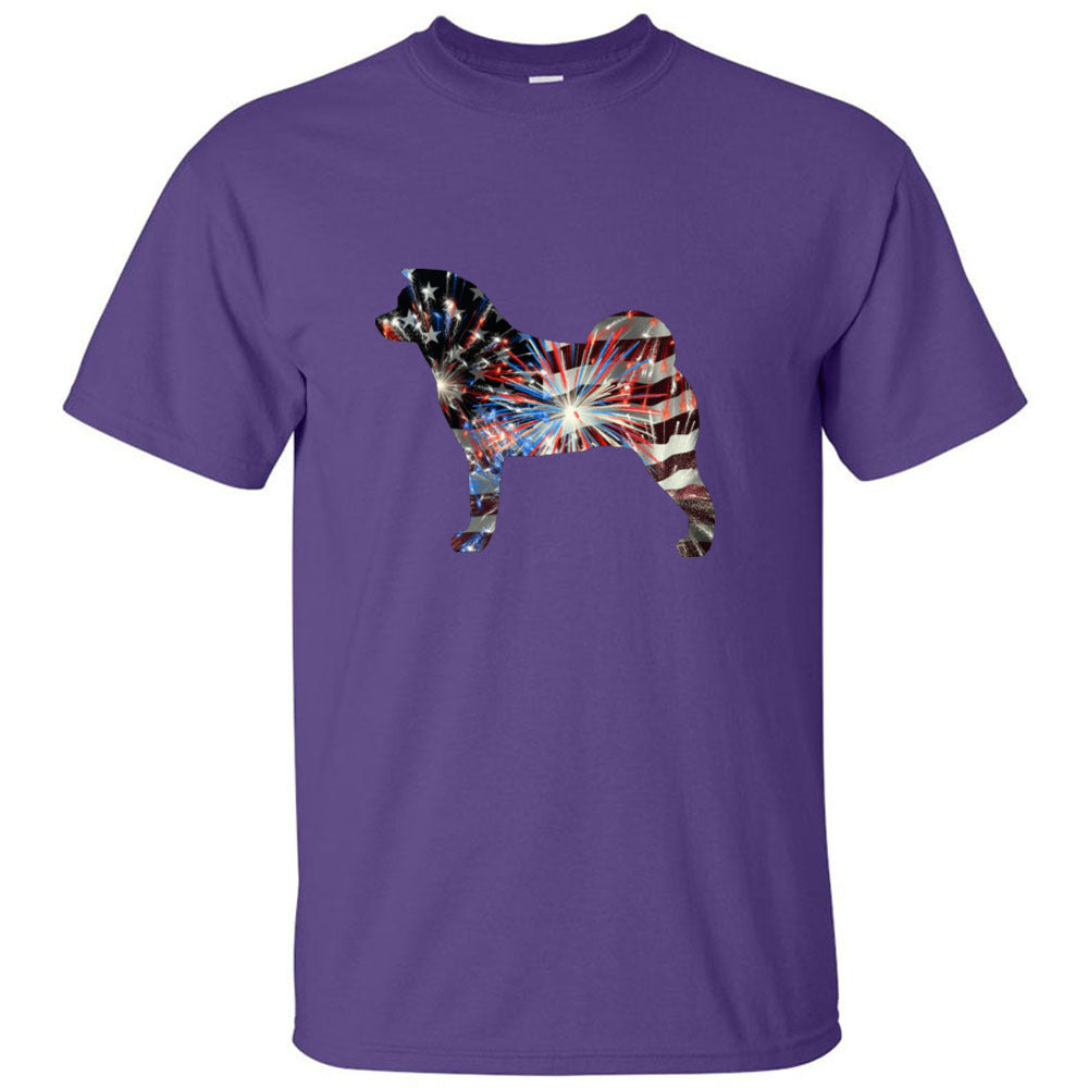 Patriotic Akita Gildan Unixsex Ultra Cotton T-Shirt - WagALotBowWow