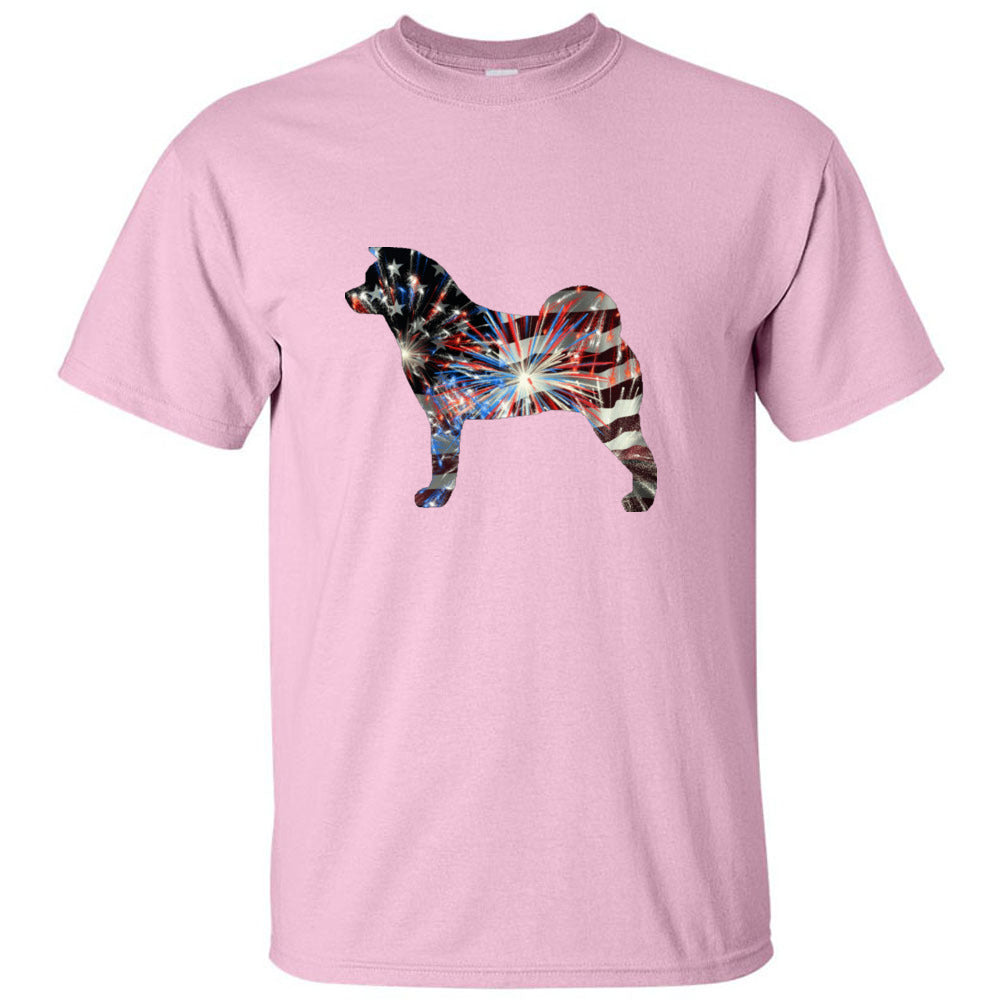 Patriotic Akita Gildan Unixsex Ultra Cotton T-Shirt - WagALotBowWow