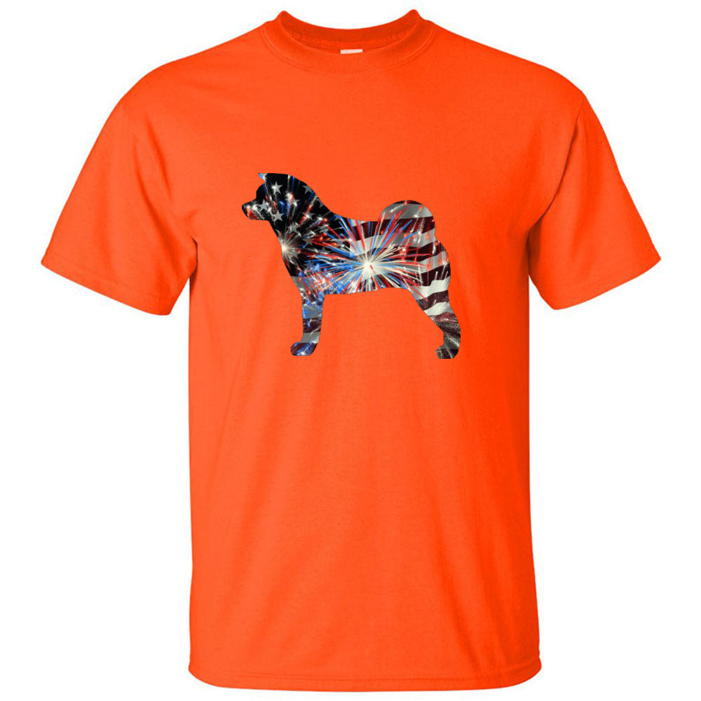 Patriotic Akita Gildan Unixsex Ultra Cotton T-Shirt - WagALotBowWow