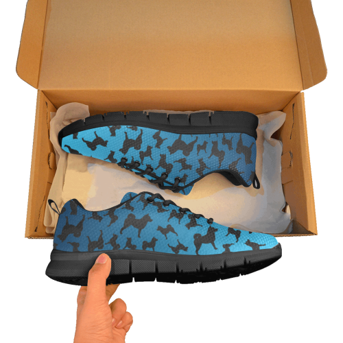 Shiba Silhouette Black Sole Athletic Shoe - WagALotBowWow