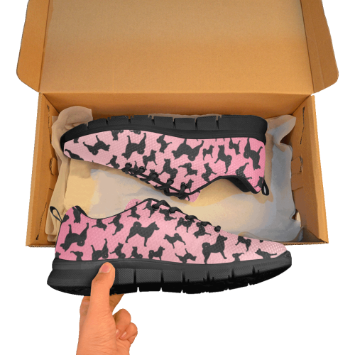 Shiba Silhouette Black Sole Athletic Shoe - WagALotBowWow