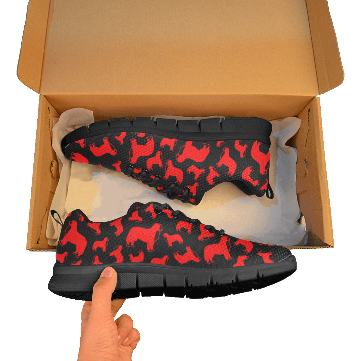 Bernese Mountain Dog Athletic Black Sole Shoe Womens - WagALotBowWow
