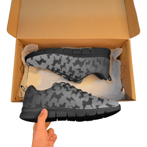 Shiba Silhouette Black Sole Athletic Shoe - WagALotBowWow