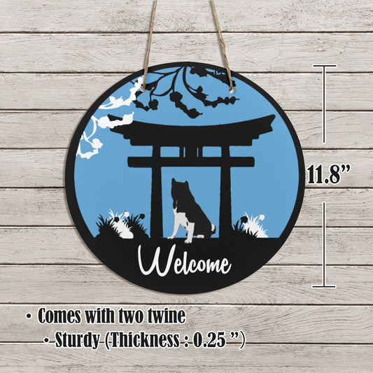 Custom Wooden Door Sign - WagALotBowWow