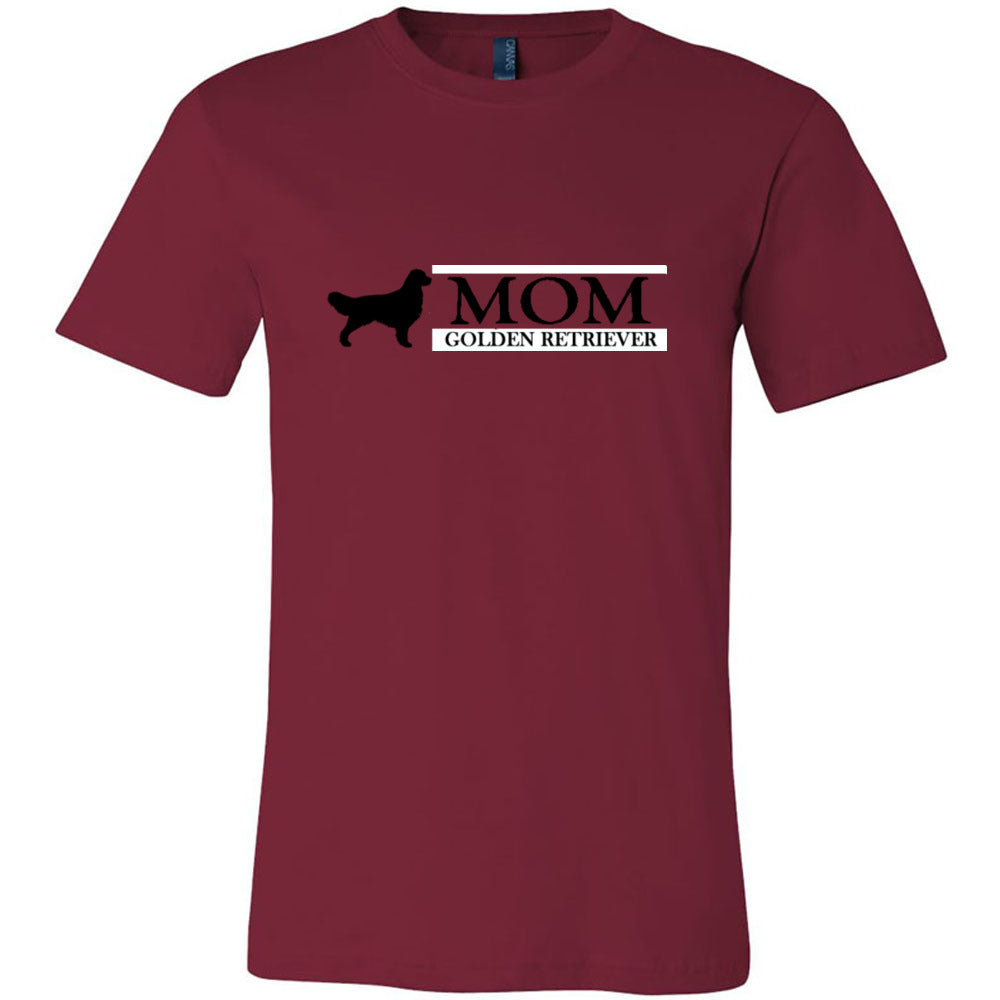 Golden Retriever Mom Black Unisex Short Sleeve Jersey Tee - WagALotBowWow