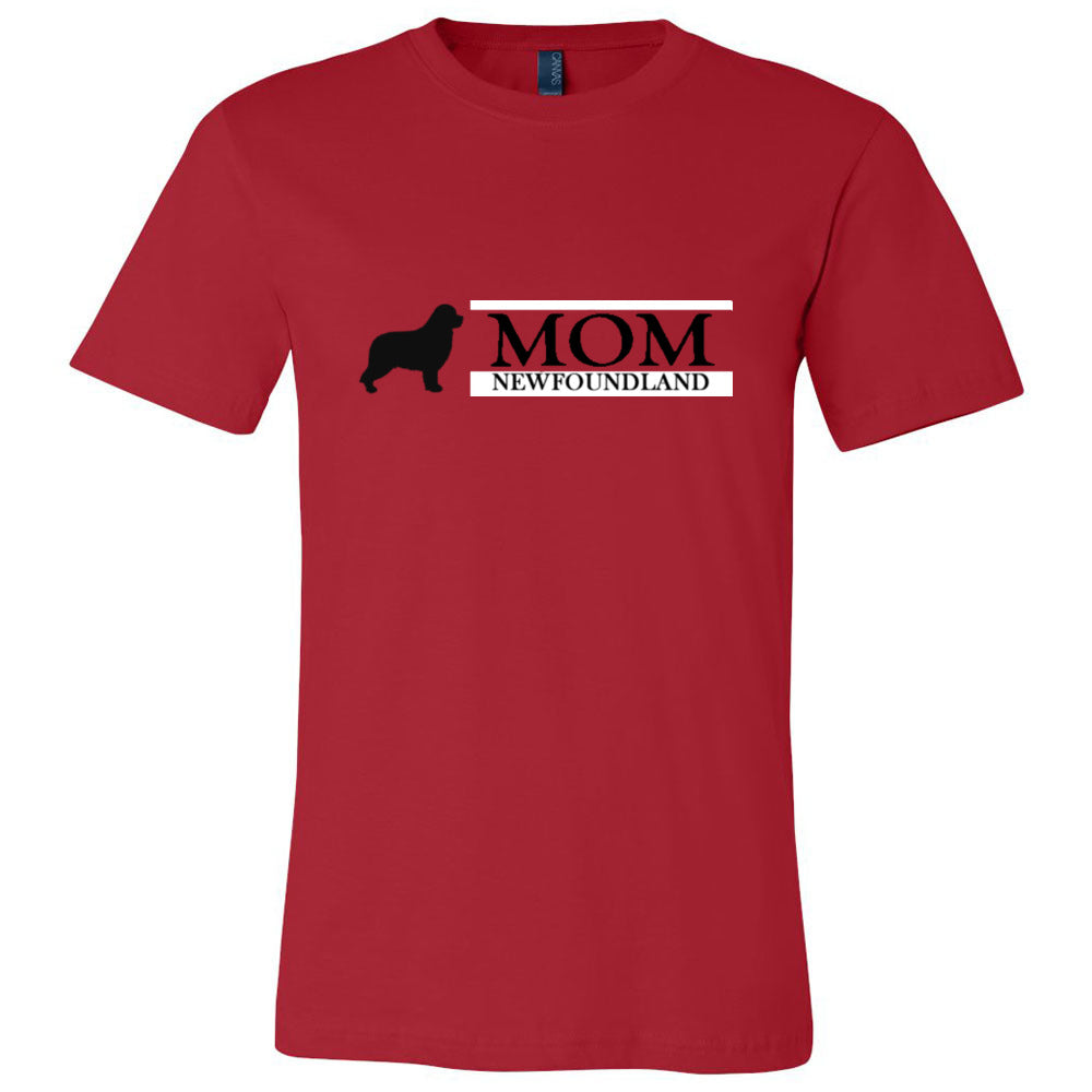 Newfoundland Mom Black Unisex Short Sleeve Jersey Tee - WagALotBowWow