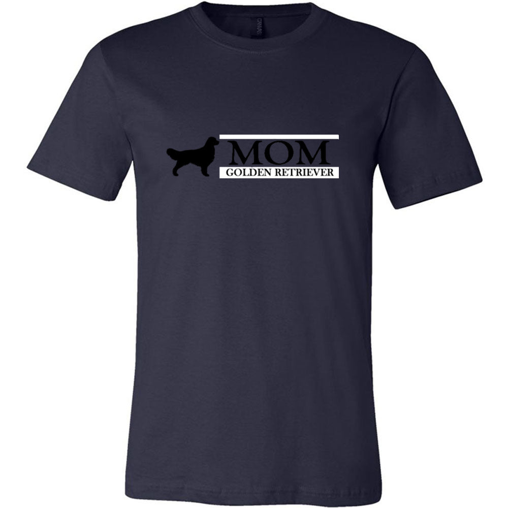 Golden Retriever Mom Black Unisex Short Sleeve Jersey Tee - WagALotBowWow