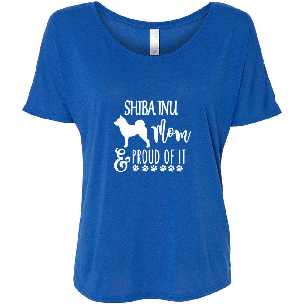 Shiba Mom Proud Women's Slouchy Tee - WagALotBowWow