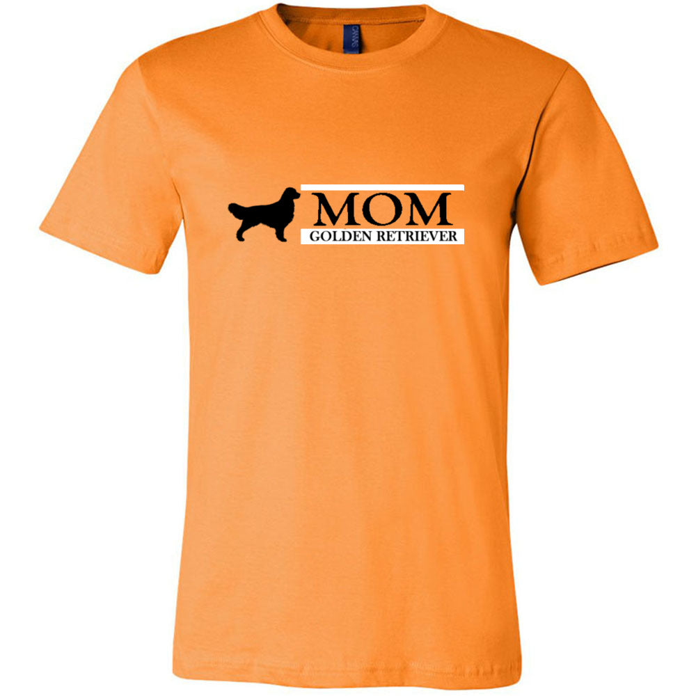 Golden Retriever Mom Black Unisex Short Sleeve Jersey Tee - WagALotBowWow