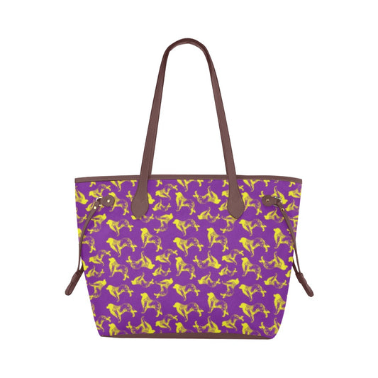 Leo_BOB_clovercanvastote Clover Canvas Tote Bag (Model 1661) - WagALotBowWow