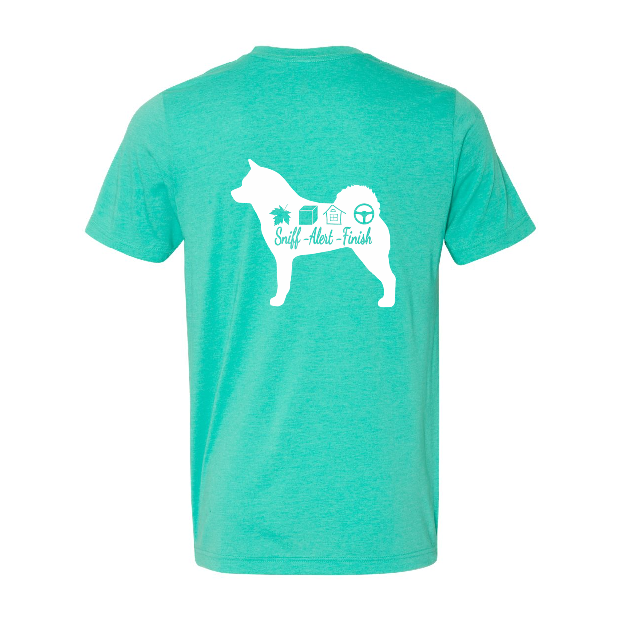Akita Scent Sniff F/B Unisex SS Jersey Tee - WagALotBowWow