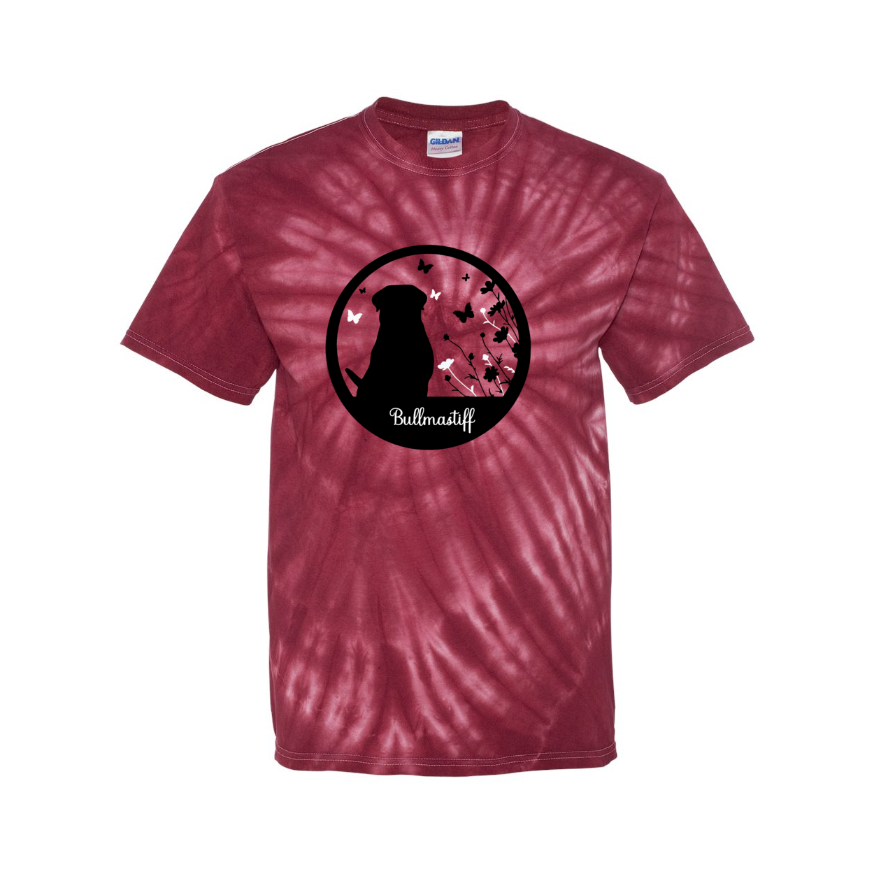 Bullmastiff Flowers Pinwheel SS S,M,L,XL