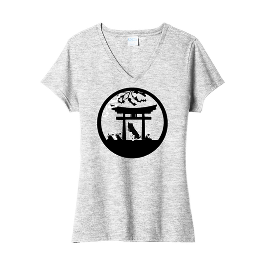 Akita Gate V-Neck Womens SS - WagALotBowWow