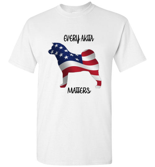 Youth Every Akita Matters Short Sleeve Shirt - WagALotBowWow