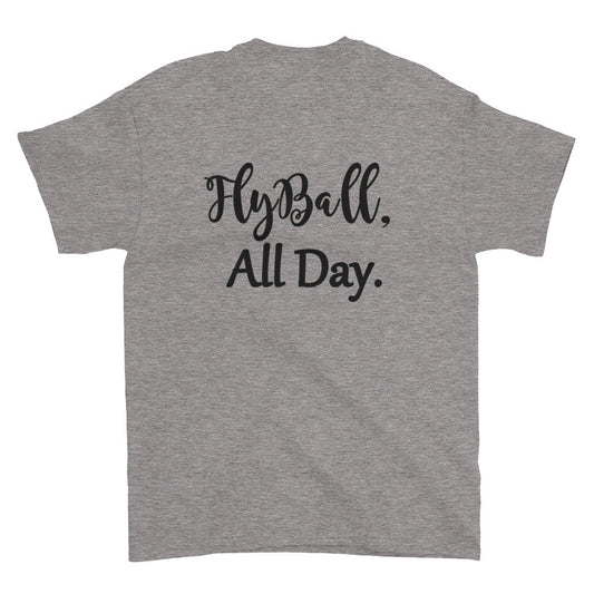 Fly Ball back Short sleeve t-shirt - WagALotBowWow