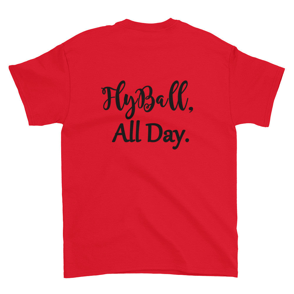 Fly Ball back Short sleeve t-shirt - WagALotBowWow